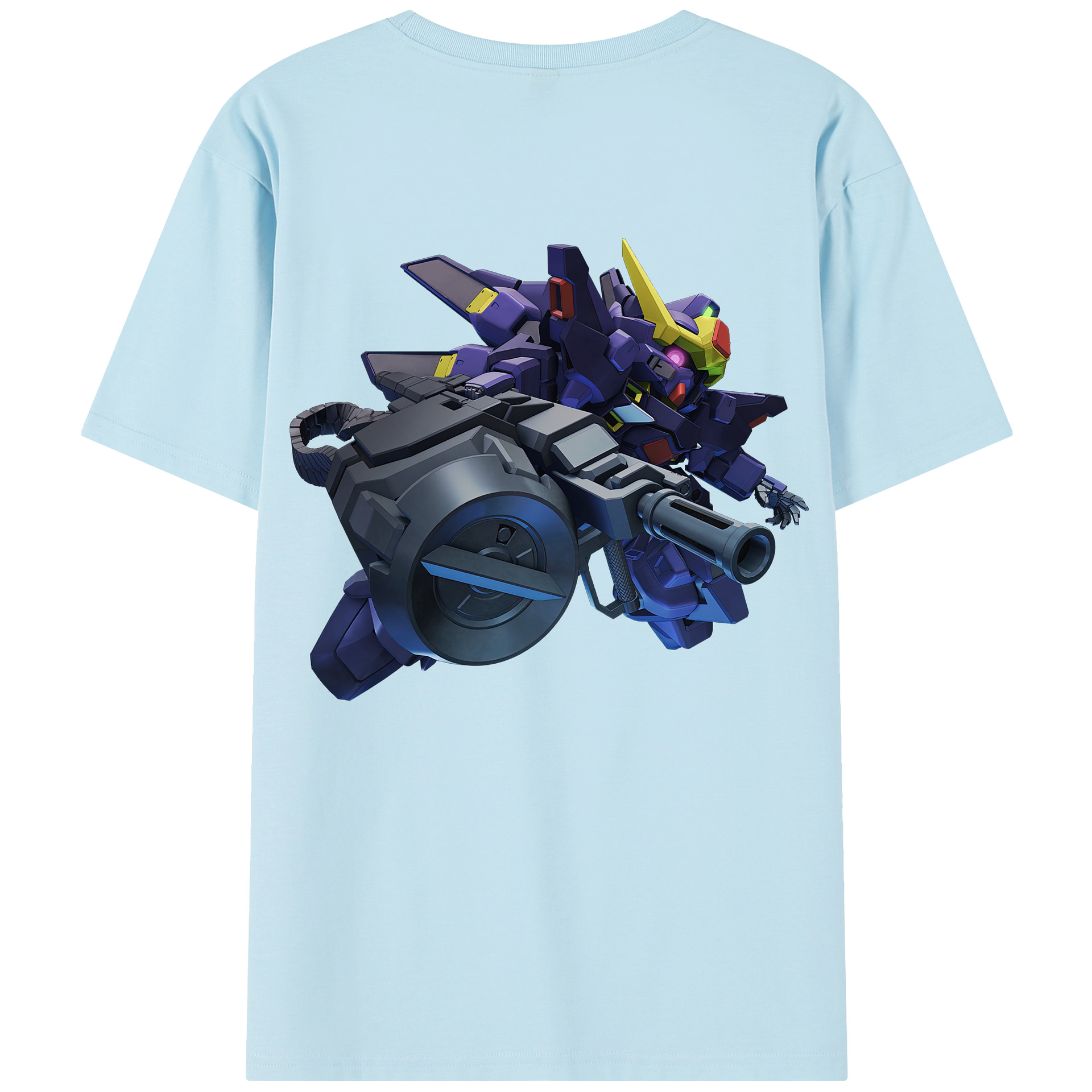 （画像用） 機動戦士ガンダム Mobile Suit Gundam 綿100％半袖Tシャツ（背面プリント）